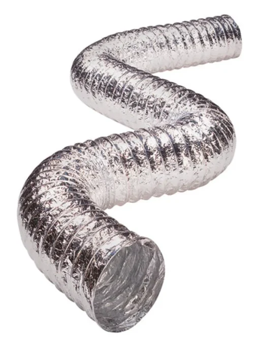Deflect-O Supurr-Flex 5 ft. L X 4 in. D Silver Aluminum Dryer Transition Duct