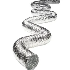Deflect-O Supurr-Flex 50 ft. L X 4 in. D Silver Aluminum Air Connector