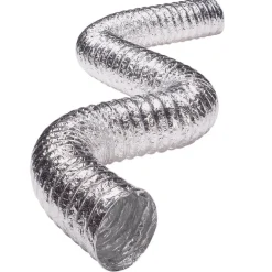 Deflect-O Supurr-Flex 300 in. L X 4 in. D Silver Aluminum Dryer Transition Duct