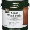 Deft Semi-Gloss Clear Water-Based Acrylic Finish and Sealer 1 gal. (Pack of 4)