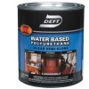Deft Water-Based Polyurethane Semi-Gloss Clear Waterborne Wood Finish 1 qt. (Pack of 4)