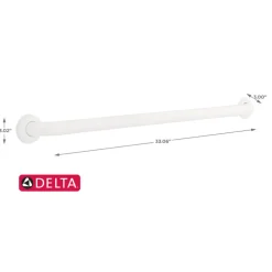 Delta 5600 Series 33.06 in. L ADA Compliant Stainless Steel Grab Bar