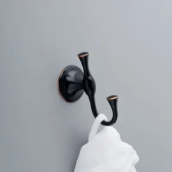 Delta Double Robe Hook Meridian Collection, Pivoting Oil Rubbed Bronze