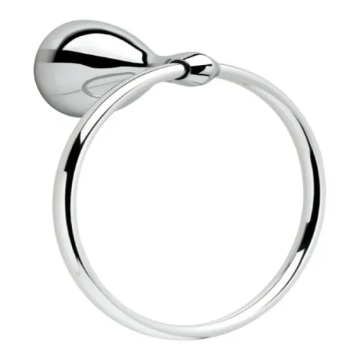 Delta Foundations Chrome Silver Towel Ring Die Cast Zinc
