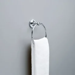 Delta Silverton Polish Chrome Towel Ring Die Cast Zinc