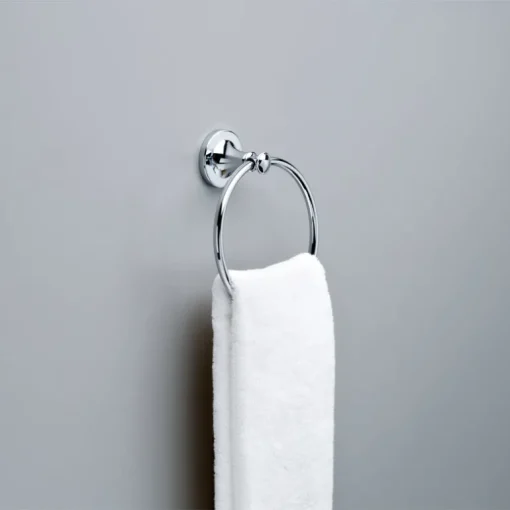 Delta Silverton Polish Chrome Towel Ring Die Cast Zinc