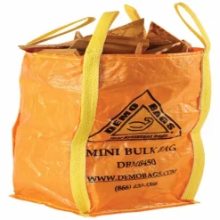 Demo Bags Orange Polyethylene Resin Tear Resistant Trash Bag 8 mil. Thick 30 gal. Capacity