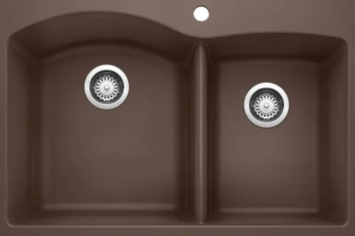 Diamond 1-3/4 Bowl Dual Mount - Café