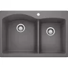 Diamond 1-3/4 Bowl Dual Mount - Cinder