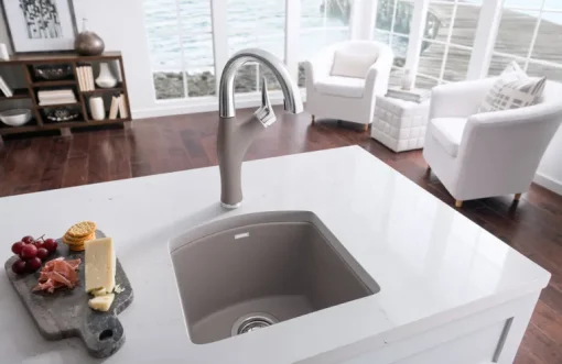 Diamond Bar Sink Dual Mount - Truffle