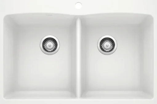 Diamond Equal Double Dual Mount - White