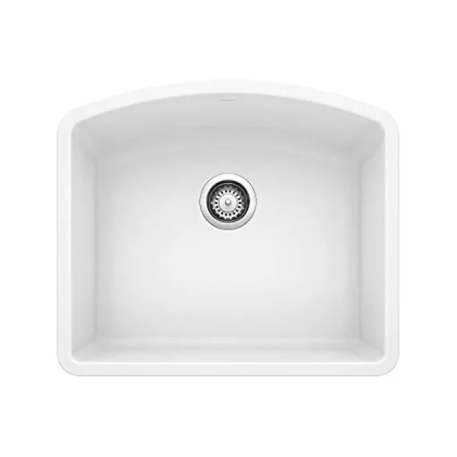 Diamond Single Bowl - White