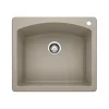 Diamond Single Bowl Dual Mount - Truffle