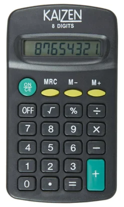 Diamond Visions 8 digit Calculator Black (Pack of 36)