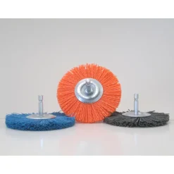 Dico NYALOX 4 in. Dia. x 1/4 in. Aluminum Oxide Mandrel Mounted Mandrel Mounted Wheel Brush Assorted Grit (Pack of 5)