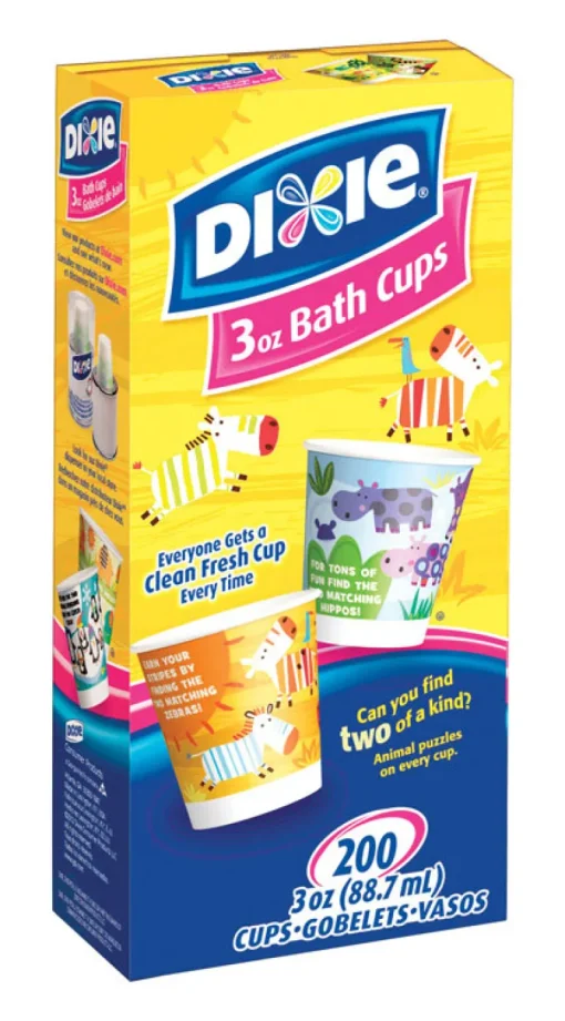 Dixie Assorted Paper COMPARE MATCH DECORATE ORNATE SYMPHONY Cups 200 pk (Pack of 12)
