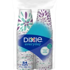 Dixie Assorted Paper FLOWERS BLOOM Cups 54 pk (Pack of 12)