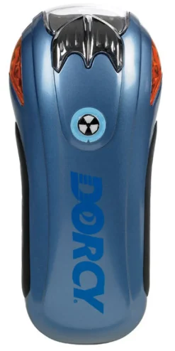 Dorcy Dynamo 8 lumens Yellow LED Rechargeable Flashlight LIR2032 Battery
