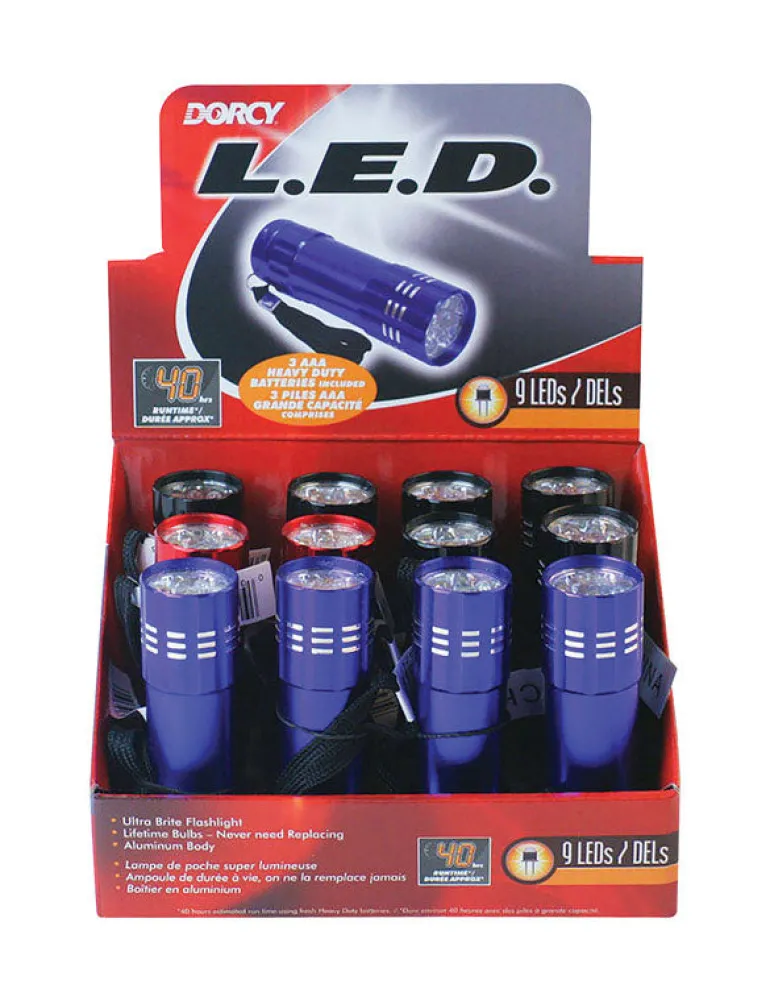 Dorcy Assorted LED Flashlight AAA Battery (Pack of 12)