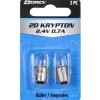 Dorcy 2D Krypton 2D Flashlight Bulb 2.4 volts Bayonet Base