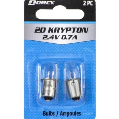 Dorcy 2D Krypton 2D Flashlight Bulb 2.4 volts Bayonet Base