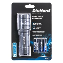 Dorcy DieHard 1000 lm Gray LED Flashlight AAA Battery