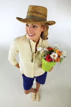 Dorfman Pacific Unisex Hat Natural Assorted (Pack of 12)