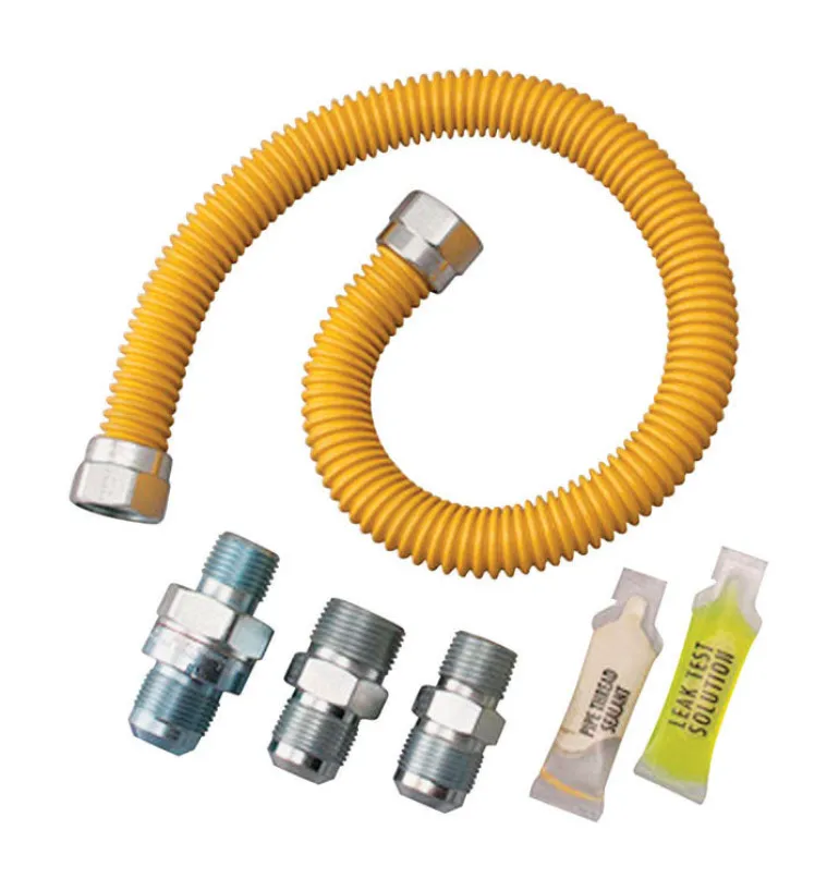 Dormont SmartSense 1/2 in. Flare Sizes X 5/8 in. D OD 48 in. Stainless Steel Gas Connector Kit