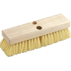 DQB 10 in. W Medium Bristle Wood Handle Scrub Brush