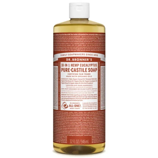 Dr. Bronner's Organic Eucalyptus Scent Pure-Castile Liquid Soap 32 oz. 1 pk (Pack of 12)