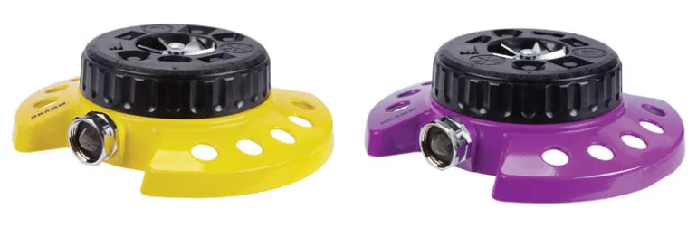 Dramm ColorStorm Metal Sled Base 9-Pattern Turret Sprinkler 575 sq ft 1 pk
