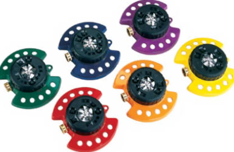 Dramm ColorStorm Metal Sled Base 9-Pattern Turret Sprinkler 575 sq ft 1 pk
