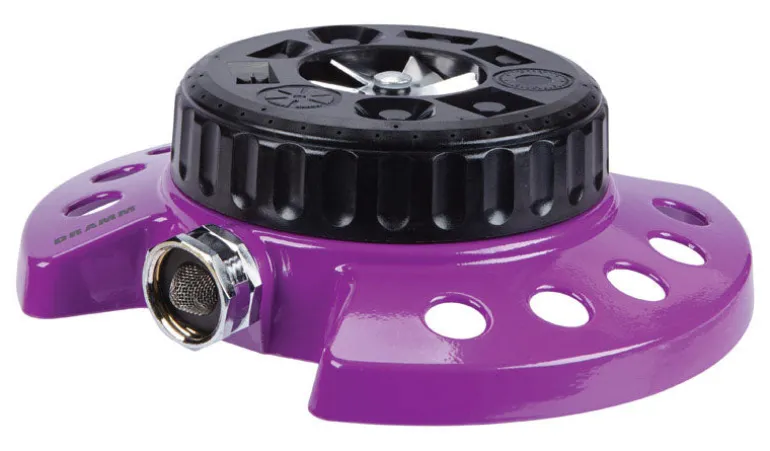 Dramm ColorStorm Metal Sled Base 9-Pattern Turret Sprinkler 575 sq ft 1 pk