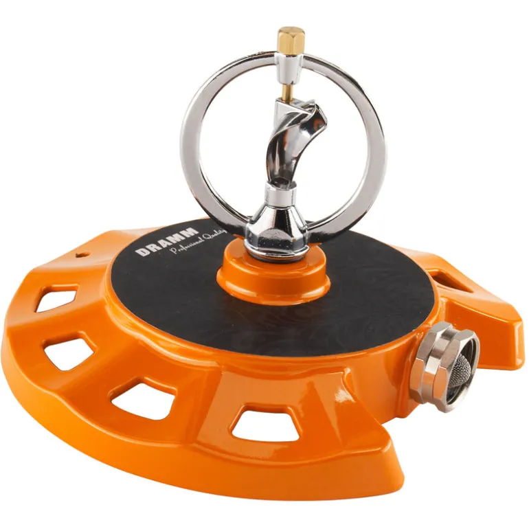 Dramm ColorStorm Plastic/Zinc Sled Base Spinning Sprinkler 1100 sq ft