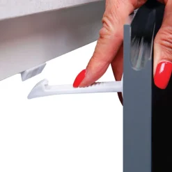 Dreambaby White Plastic Adhesive Cabinet/Drawer Latches 4 pk