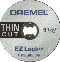 Dremel EZ Lock 1-1/2 in. D X 1/8 in. Aluminum Oxide Metal Cut-Off Wheel 5 pc