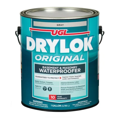 DRYLOK Gray Latex Based Masonry Low Odor Tintable Waterproof Sealer 1 gal. (Pack of 2)