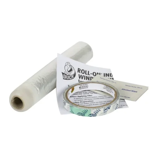 Duck Roll-On Clear Outdoor Window Film Insulator Kit 62 in. W X 210 L