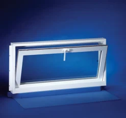 Duo-Corp Aristoclass Hopper White Glass/Vinyl Window 31.875 in. L X 15.5 in. H 1 pk