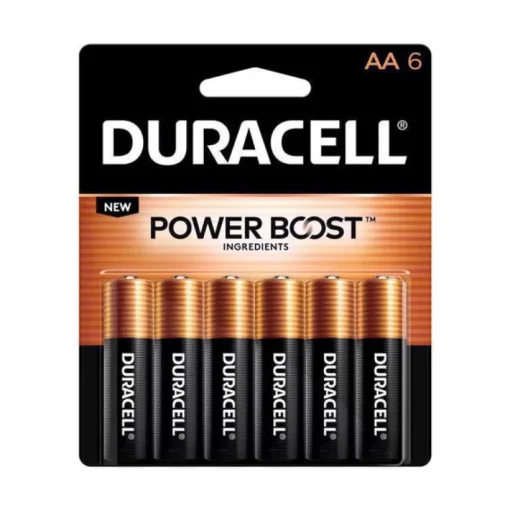 Duracell Coppertop AA Alkaline Batteries 6 pk Carded
