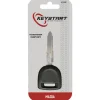 Duracell KeyStart Brass Black/Silver Automotive Double Sided Transponder Chip Key for Mazda