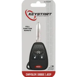 Duracell KeyStart Self Programmable Remote Automotive FOB Key Blank ULK015 Double Sided For Jeep