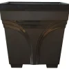 Dynamic Design DP1510BK 15" Black Medallion Poly Deck Box (Pack of 10)