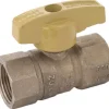 Eastman 3/4 in. Brass FIP Ball Valve T-Handle For Gas