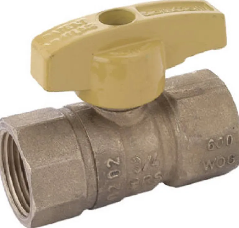 Eastman 3/4 in. Brass FIP Ball Valve T-Handle For Gas