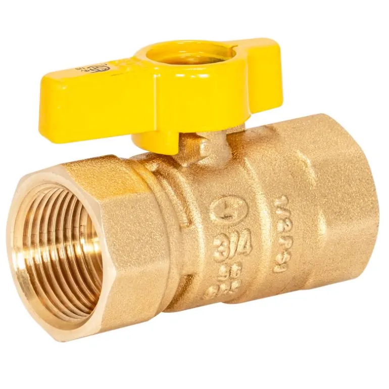 Eastman 3/4 in. Brass FIP Ball Valve T-Handle For Gas