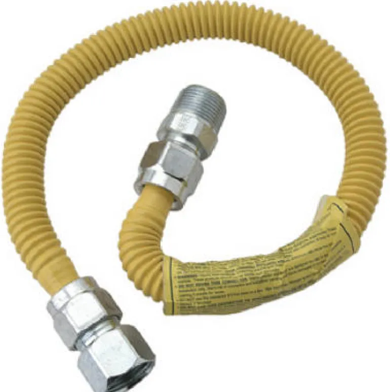 Eastman 1/2 in. FIP X 3/4 in. D MIP 24 in. Stainless Steel Gas Connector