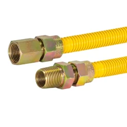 Eastman 1/2 in. FIP X 1/2 in. D MIP 24 in. Stainless Steel Gas Connector