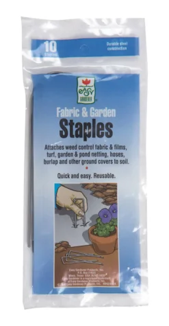 Easy Gardener 1 in. W X 4 in. L Steel Fabric and Garden Staples 10 pk