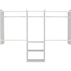 Easy Track 84 in. H X 96 in. W X 14 in. L Steel Deluxe Starter Closet Kit